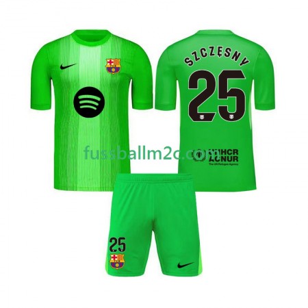 Fußballtrikots FC Barcelona Szczesny 25 Torwart Kinder Heim Trikotsatz 2025-2026